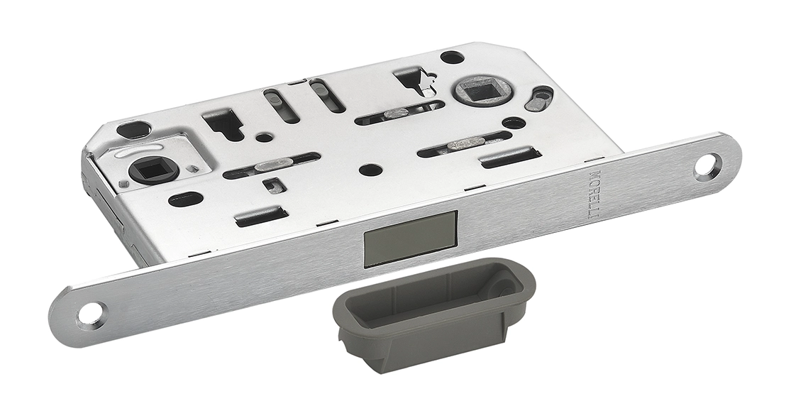 Защелка межкомнатная M1895 SSC магнитная, сантехническая, цвет суперматовый хром фото 2 Защелка межкомнатная M1895 SSC магнитная, сантехническая, цвет суперматовый хром фото купить в СПб