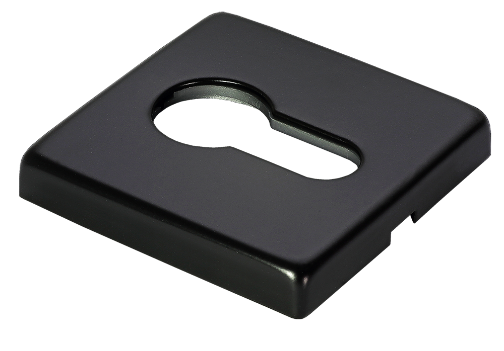 Накладка под евроцилиндр LUX-KH-S5 NERO-ST, цвет - черный soft-touch фото купить Санкт-Петербург