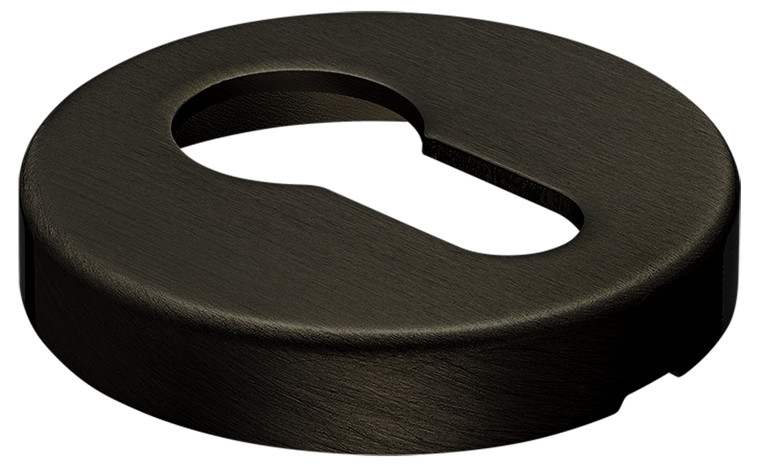 Накладка на ключевой цилиндр LUX-KH-R6 ANT на круглой розетке, цвет - антрацит фото купить в СПб