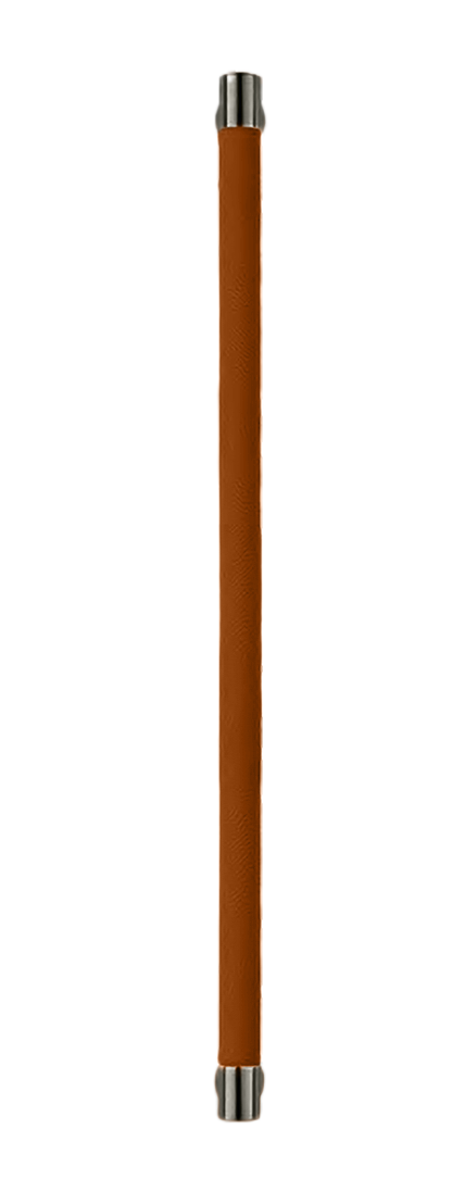 Ручка-скоба HIDE LEATHER PH/A ANT/CUOIO, цвет - антрацит/светло-коричневый фото купить Санкт-Петербург