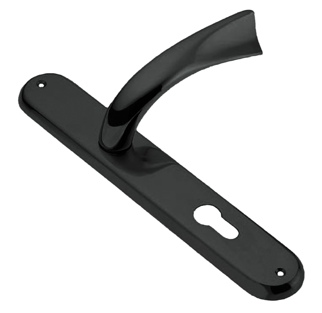 Ручка дверная на планке TENDER PL NIN, цвет черный никель, латунь фото купить в СПб