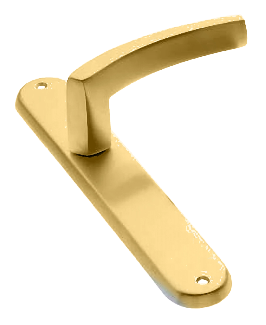 Ручка дверная на планке WIND PL OSA, цвет матовое золото, латунь фото купить в СПб