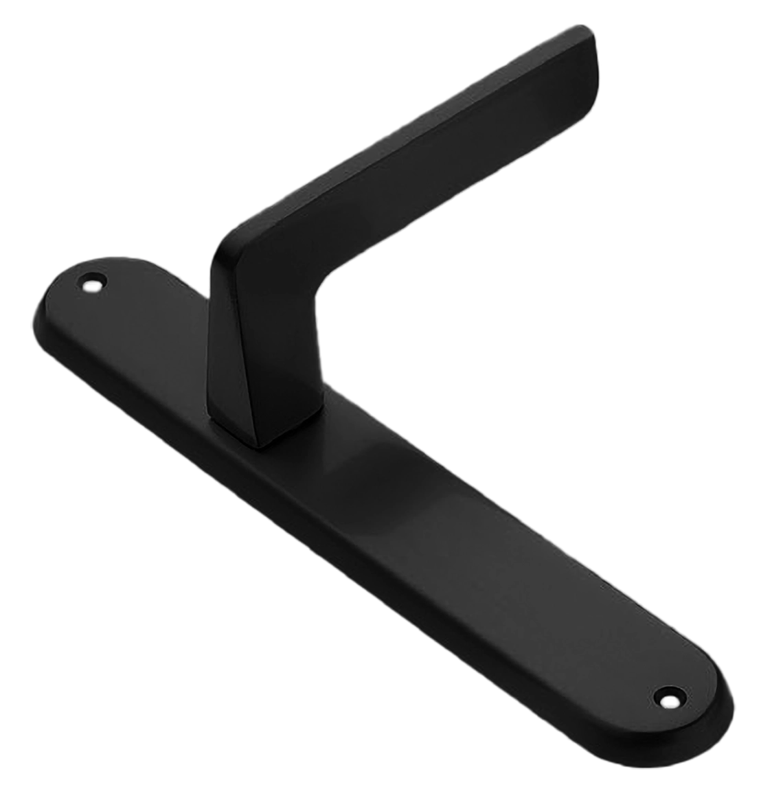 Ручка дверная на планке ROCK PL NERO, цвет черный, латунь фото купить в СПб