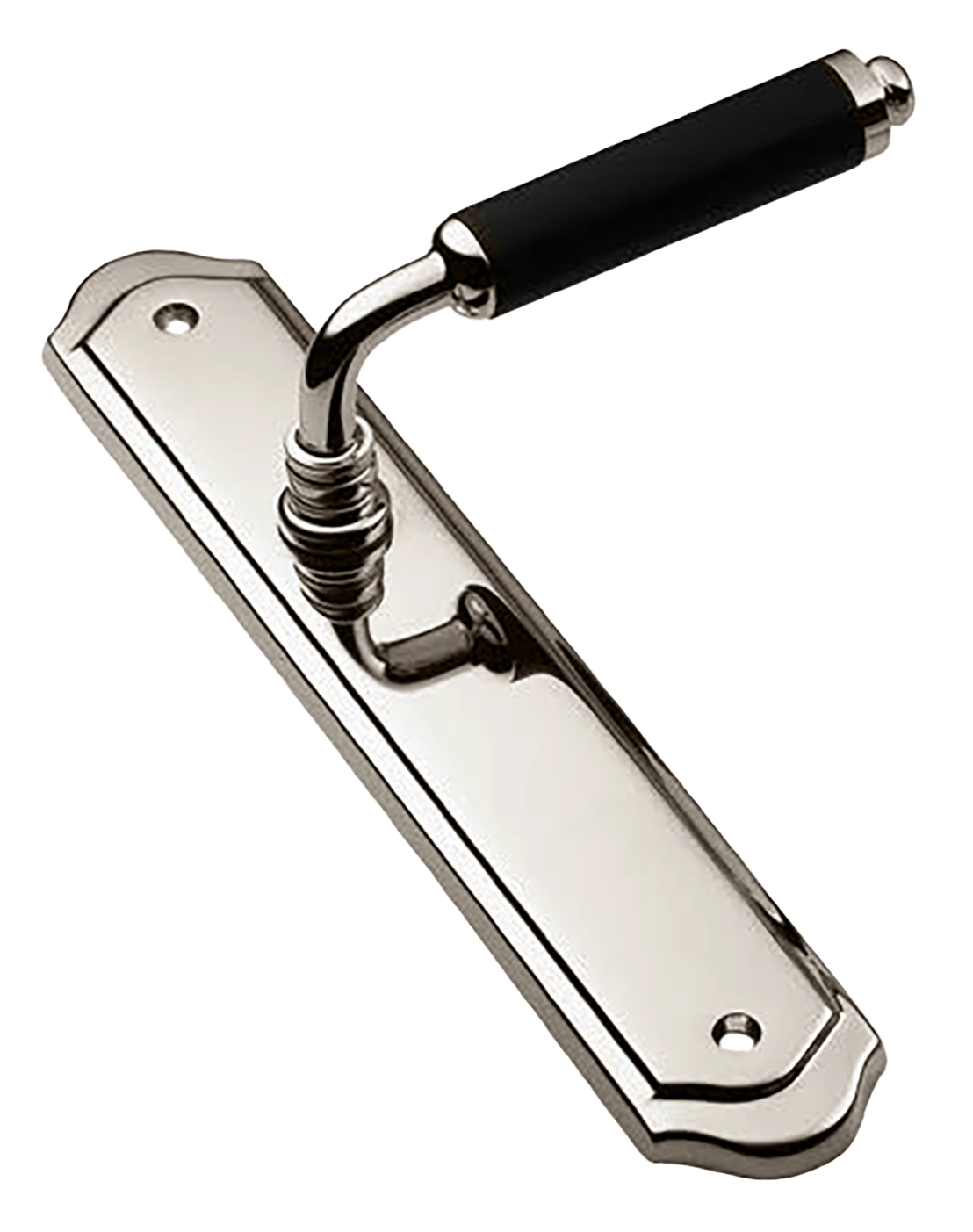 Ручка дверная на планке RIVA PL NIK, цвет никель, латунь фото купить в СПб