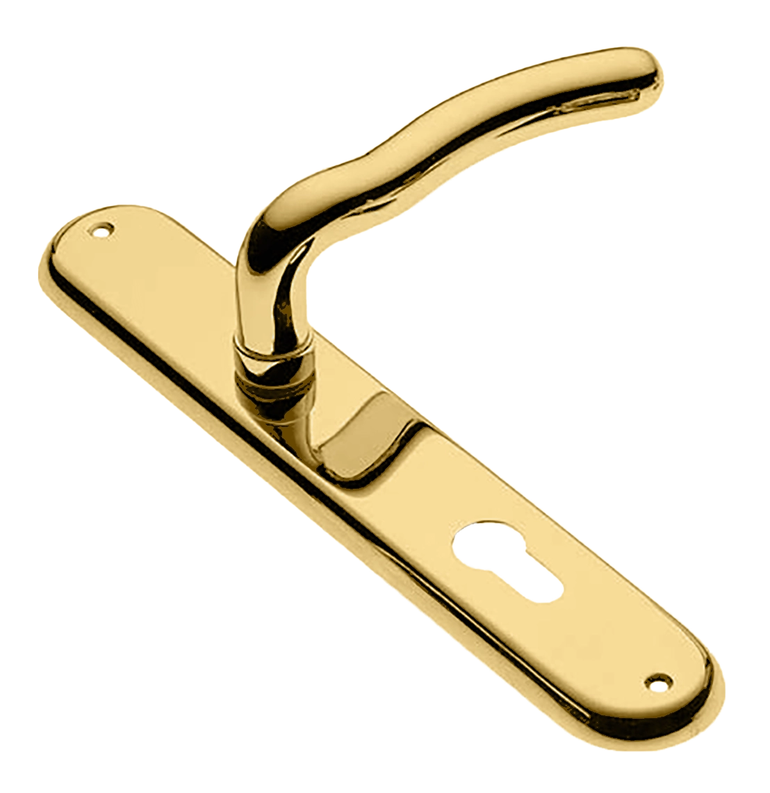 Ручка дверная на планке SNAKE PL OTL, цвет золото, латунь фото купить в СПб