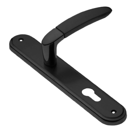 Ручка дверная на планке SAIL PL NERO, цвет черный, латунь фото купить в СПб