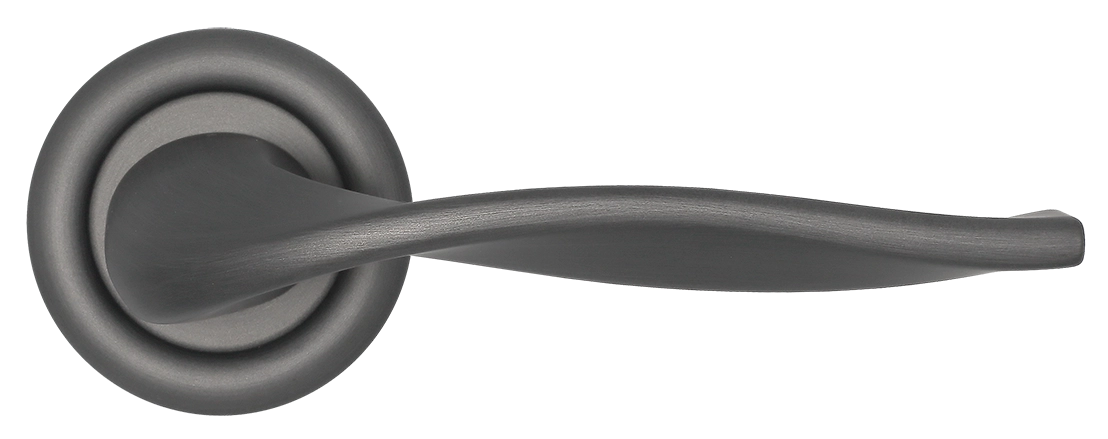 Ручка дверная SKYSCRAPER R7 SST на круглой розетке, цвет Летняя гроза/Summer Storm фото morelli Санкт-Петербург