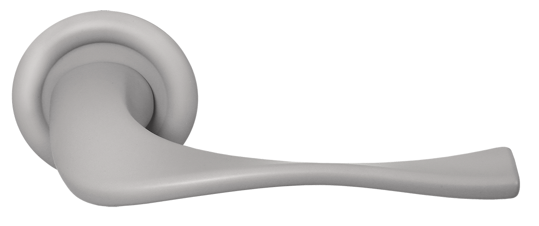 Ручка дверная SKYSCRAPER R7 SMI на круглой розетке, цвет Весенняя дымка/Spring Mist фото купить Санкт-Петербург