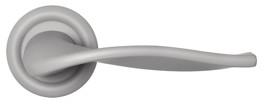 Ручка дверная SKYSCRAPER R7 SMI на круглой розетке, цвет Весенняя дымка/Spring Mist фото купить в СПб