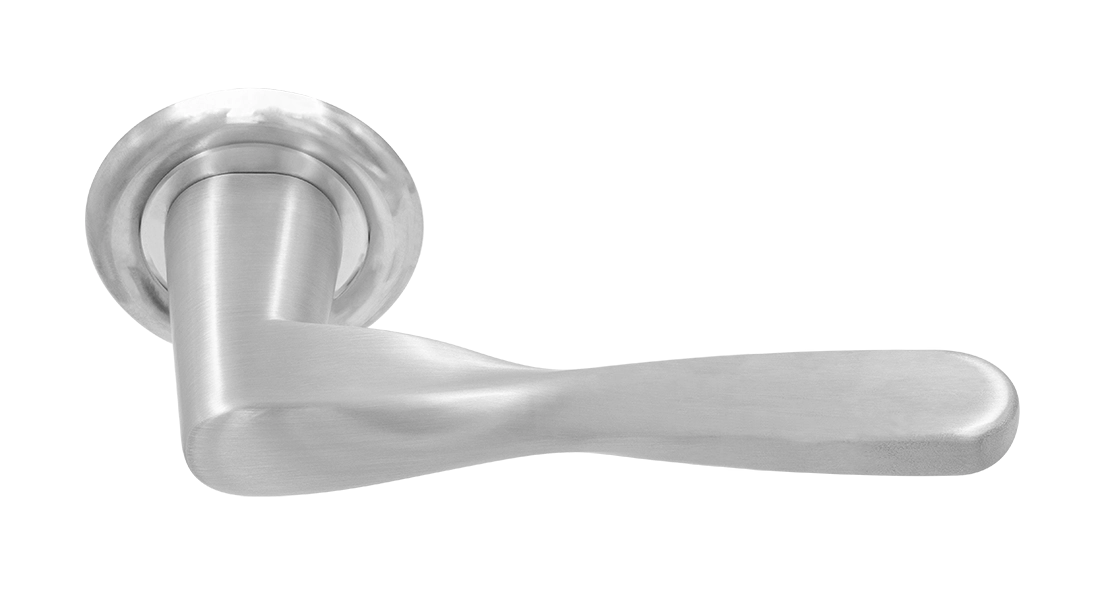 Ручка дверная THE OLYMPICS R7 WF на круглой розетке, цвет Зимняя стужа/Winter Frost фото купить Санкт-Петербург