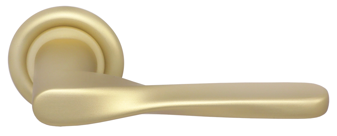 Ручка дверная THE OLYMPICS R7 AH на круглой розетке, цвет Осенний мёд/Autumn Honey фото купить Санкт-Петербург