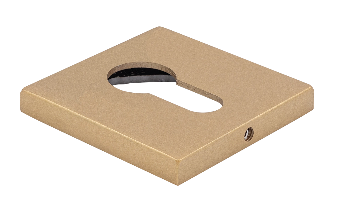 Накладка на замок MH-KH-S6 FTG под евроцилиндр, цвет матовое итальянское золото фото купить Санкт-Петербург