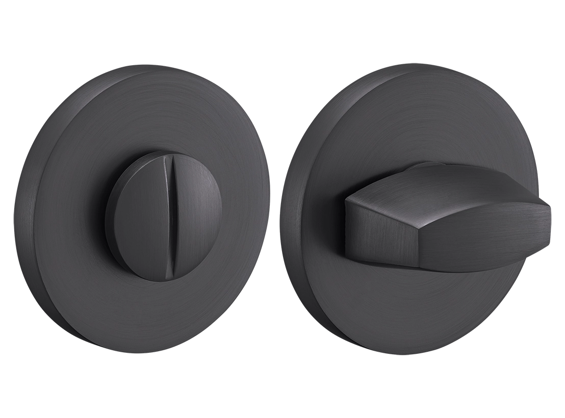 Завертка сантехническая MH-WC-R6 GR на круглой розетке, цвет графит, ЦАМ фото купить Санкт-Петербург