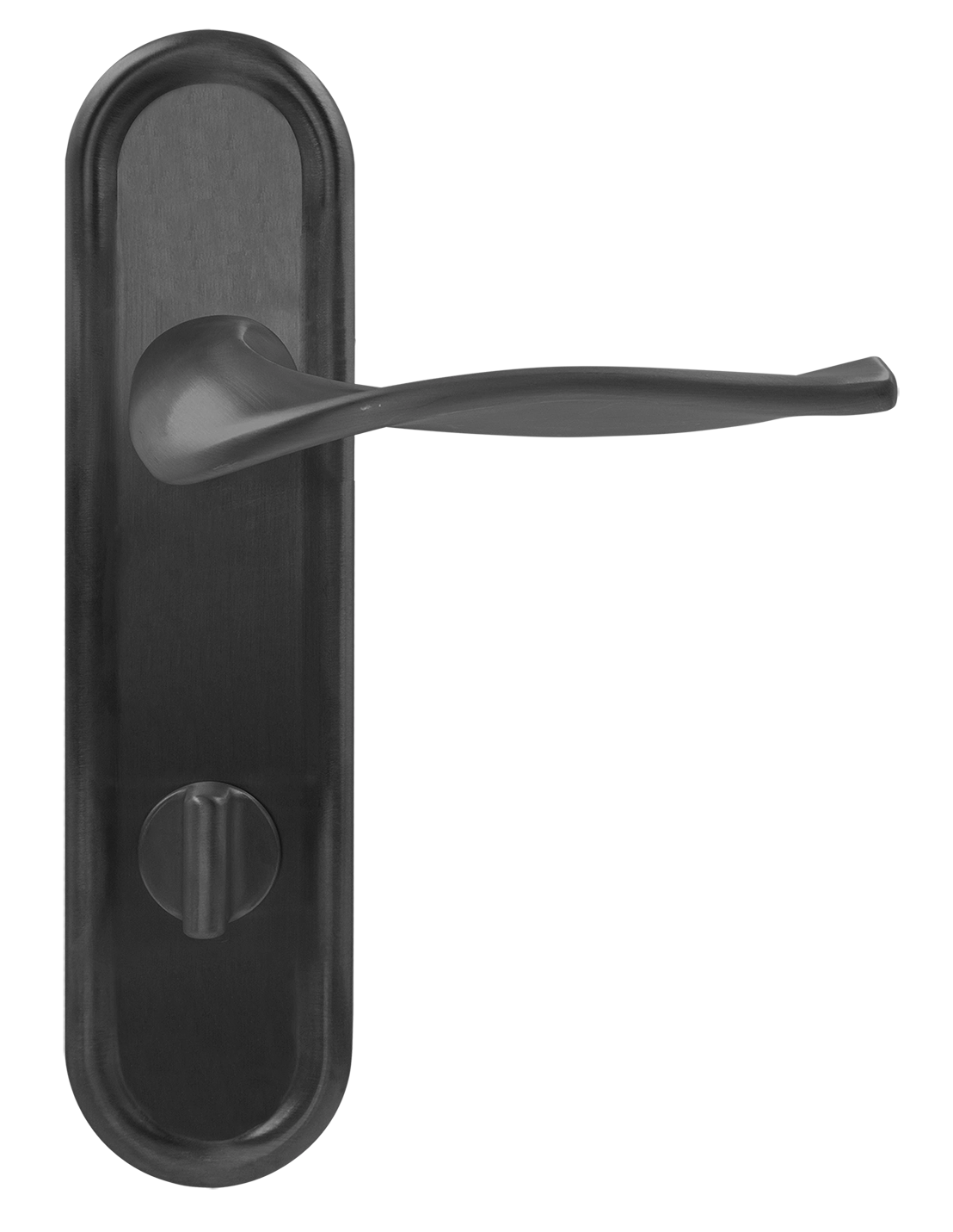 Ручка дверная SKYSCRAPER PLR WC SST на планке под сантехническую завертку, цвет Летняя гроза/Summer Storm фото купить в СПб