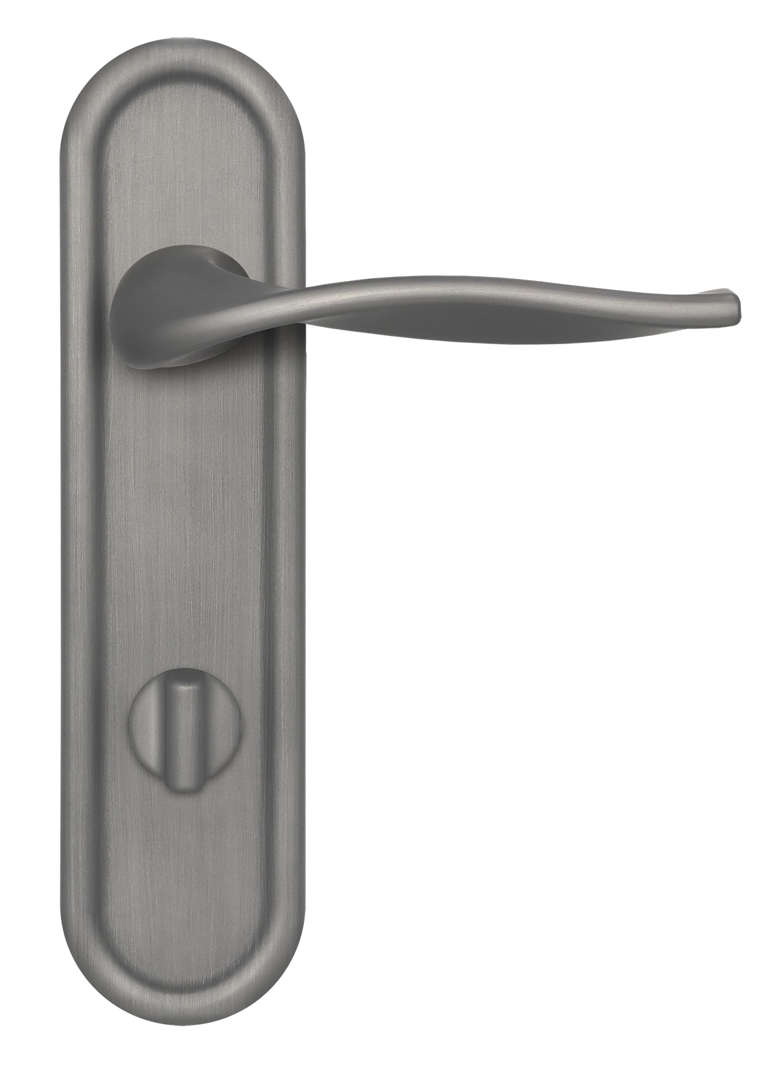 Ручка дверная SKYSCRAPER PLR WC WF на планке под сантехническую завертку, цвет Зимняя стужа/Winter Frost фото купить в СПб