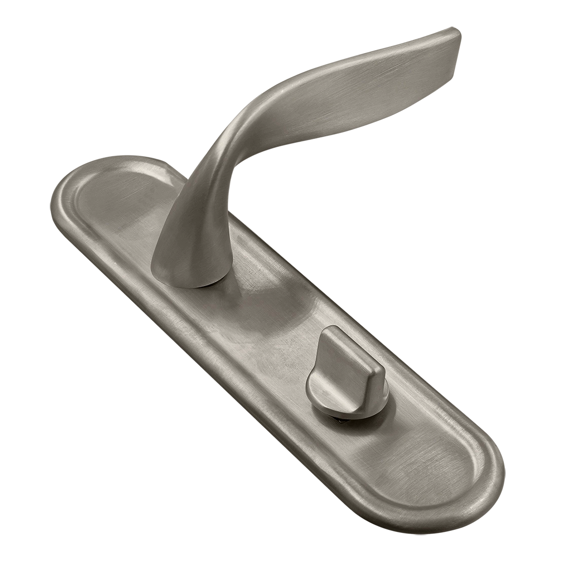 Ручка дверная SKYSCRAPER PLR WC SMI на планке под сантехническую завертку, цвет Весенняя дымка/Spring Mist фото купить Санкт-Петербург