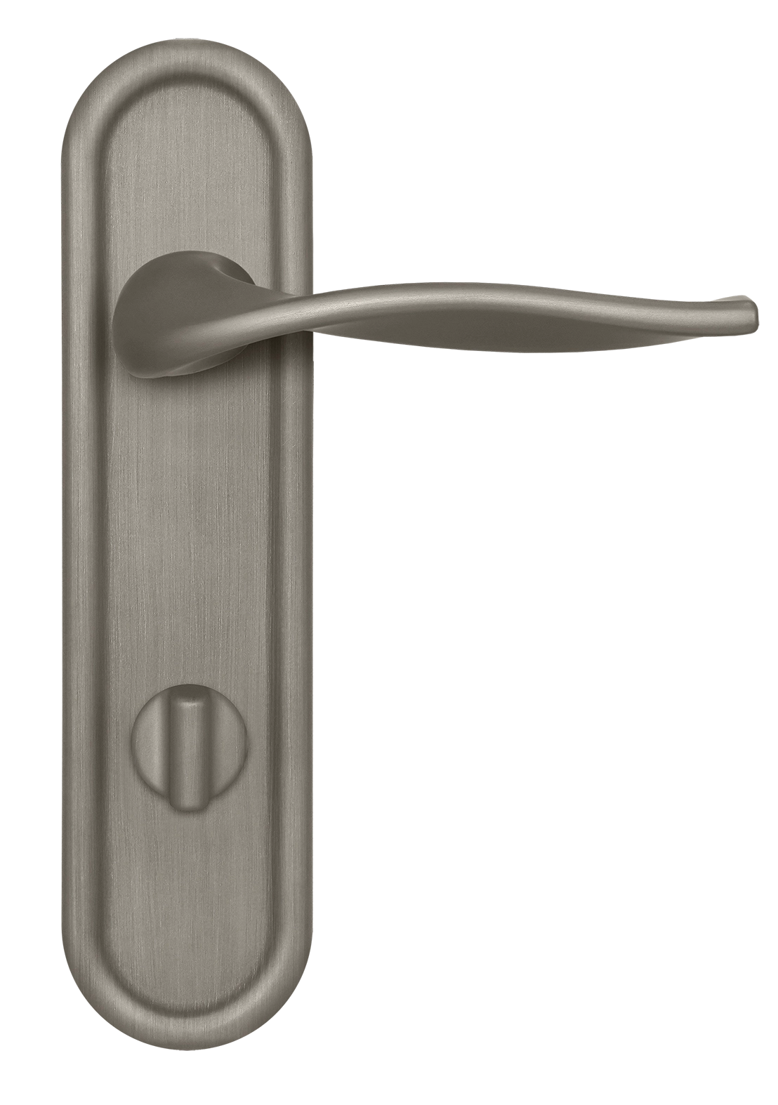 Ручка дверная SKYSCRAPER PLR WC SMI на планке под сантехническую завертку, цвет Весенняя дымка/Spring Mist фото купить в СПб