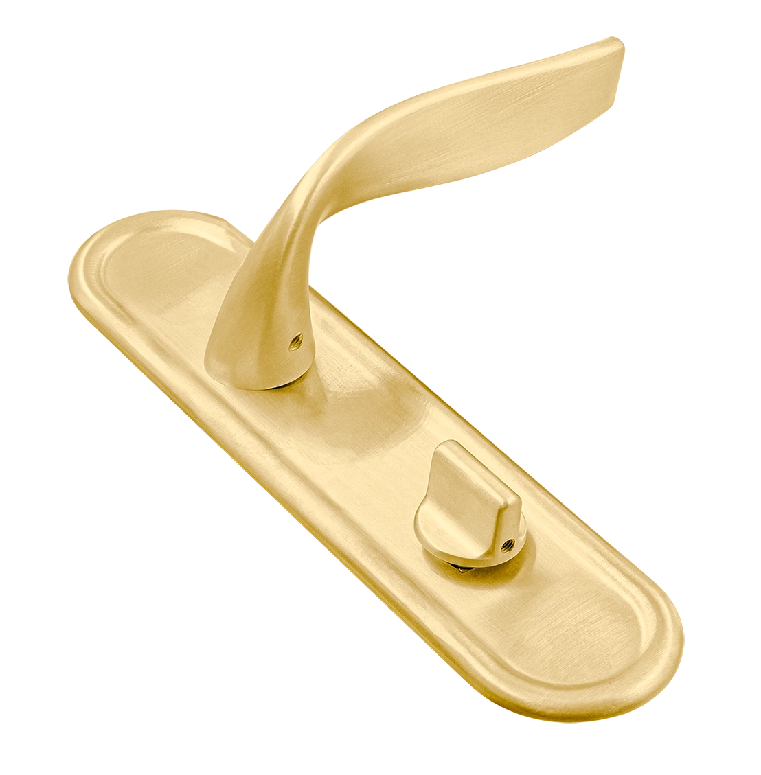 Ручка дверная SKYSCRAPER PLR WC AH на планке под сантехническую завертку, цвет Осенний мёд/Autumn Honey фото купить Санкт-Петербург