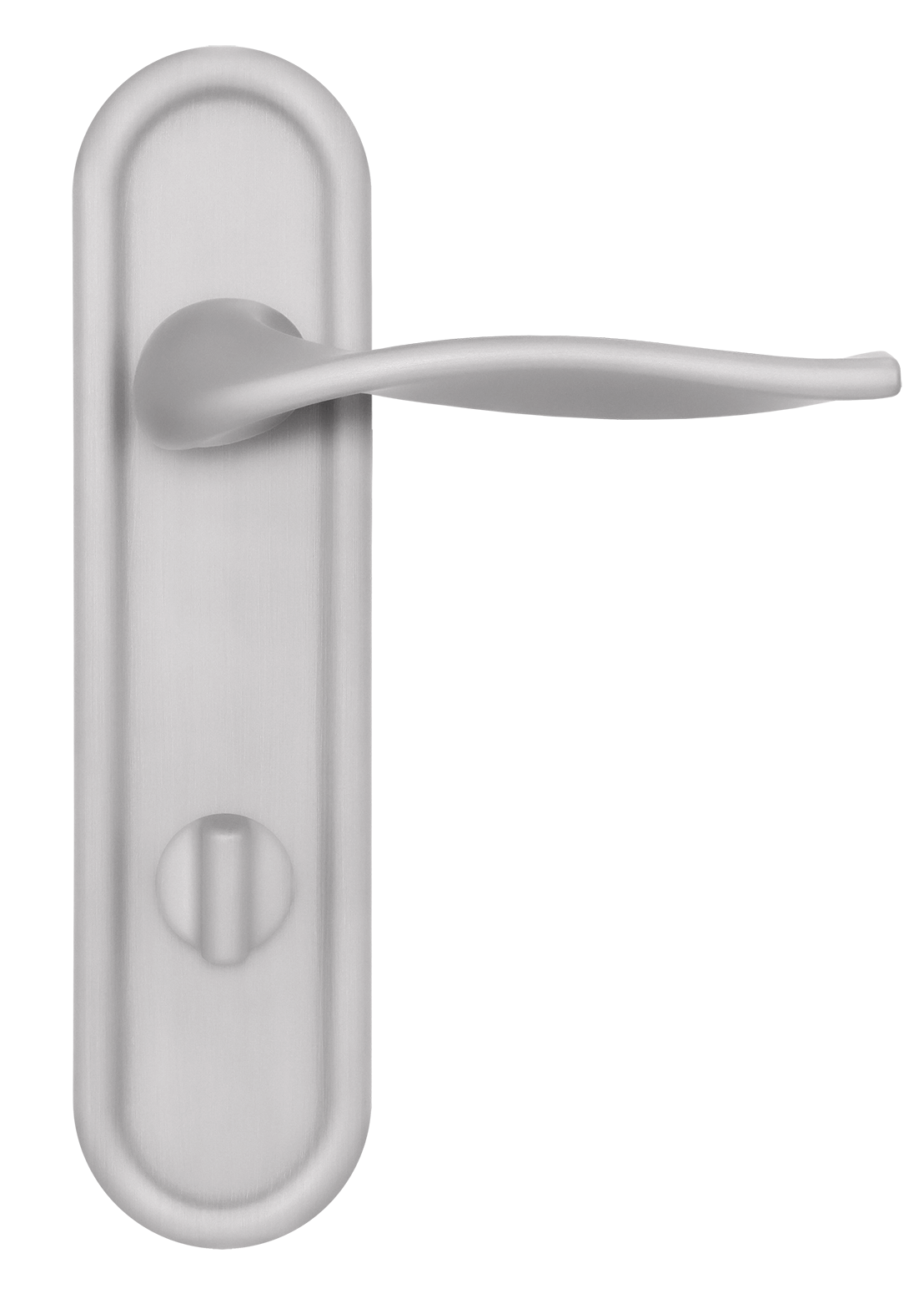 Ручка дверная SKYSCRAPER PLR WC SSW на планке под сантехническую завертку, цвет Стокгольмский снегопад/Stockholm Snowfall фото купить в СПб