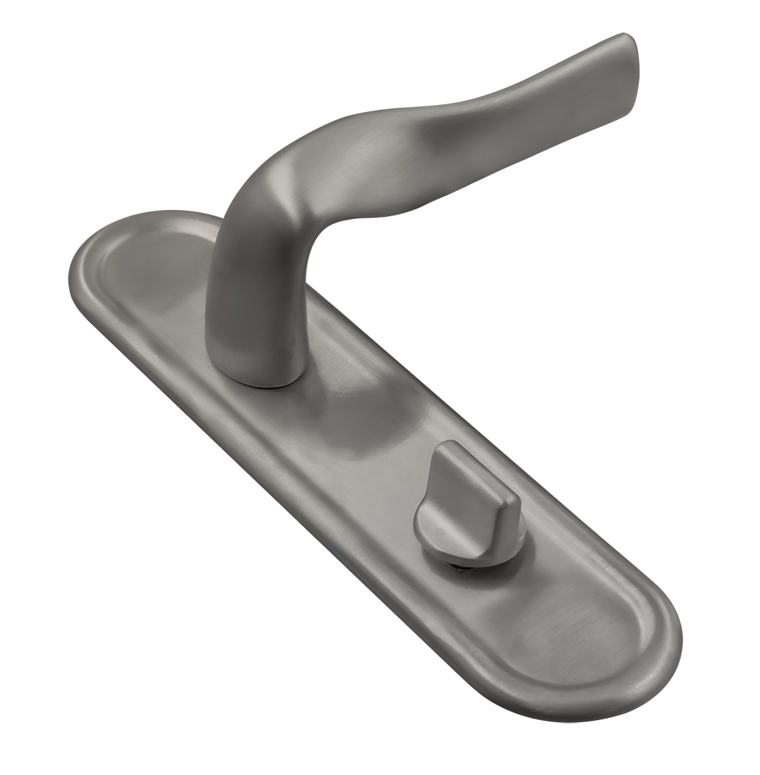 Ручка дверная LVB PLR WC WF на планке под сантехническую завертку, цвет Зимняя стужа/Winter Frost фото купить Санкт-Петербург