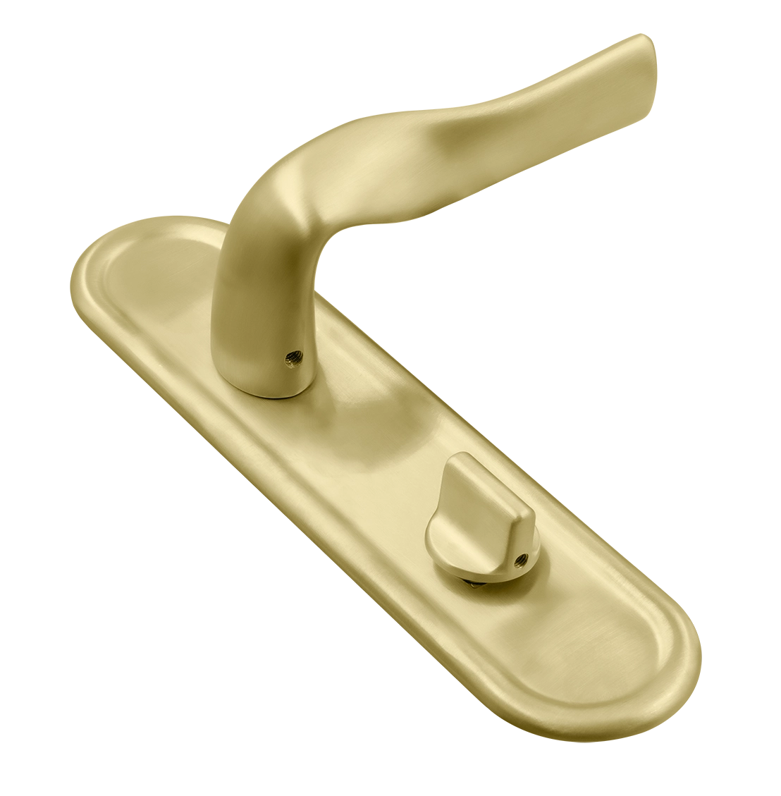 Ручка дверная LVB PLR WC AH на планке под сантехническую завертку, цвет Осенний мёд/Autumn Honey фото купить Санкт-Петербург