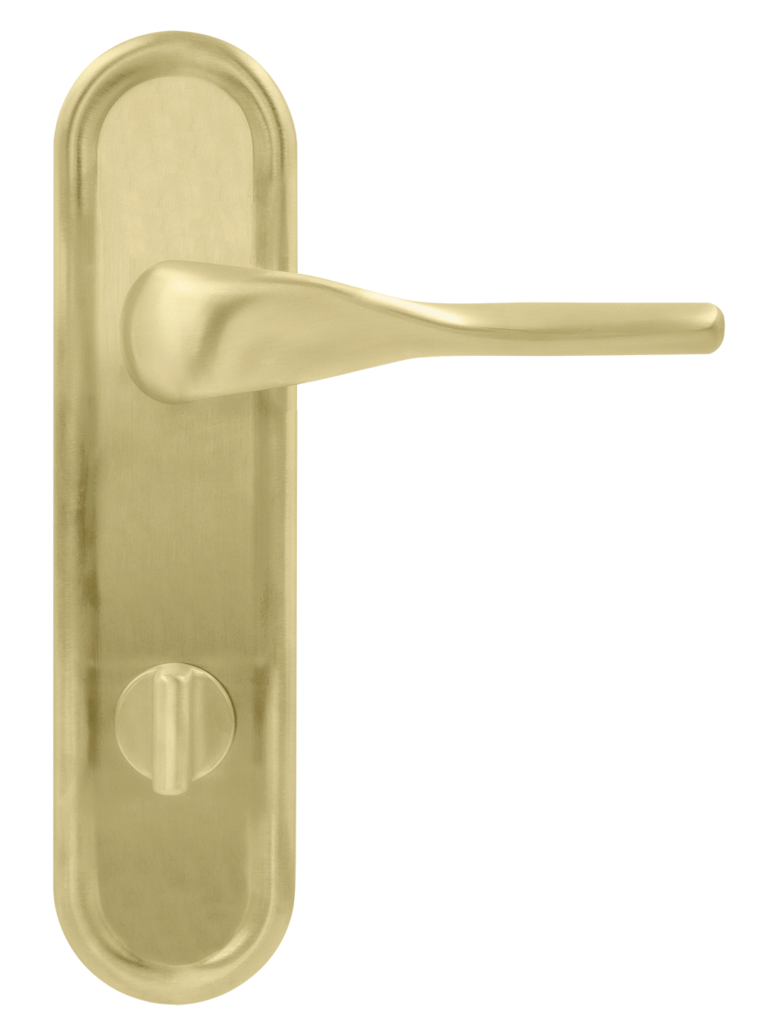 Ручка дверная LVB PLR WC AH на планке под сантехническую завертку, цвет Осенний мёд/Autumn Honey фото купить в СПб