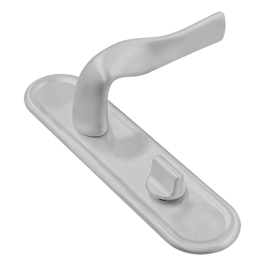 Ручка дверная LVB PLR WC SSW на планке под сантехническую завертку, цвет Стокгольмский снегопад/Stockholm Snowfall фото купить Санкт-Петербург