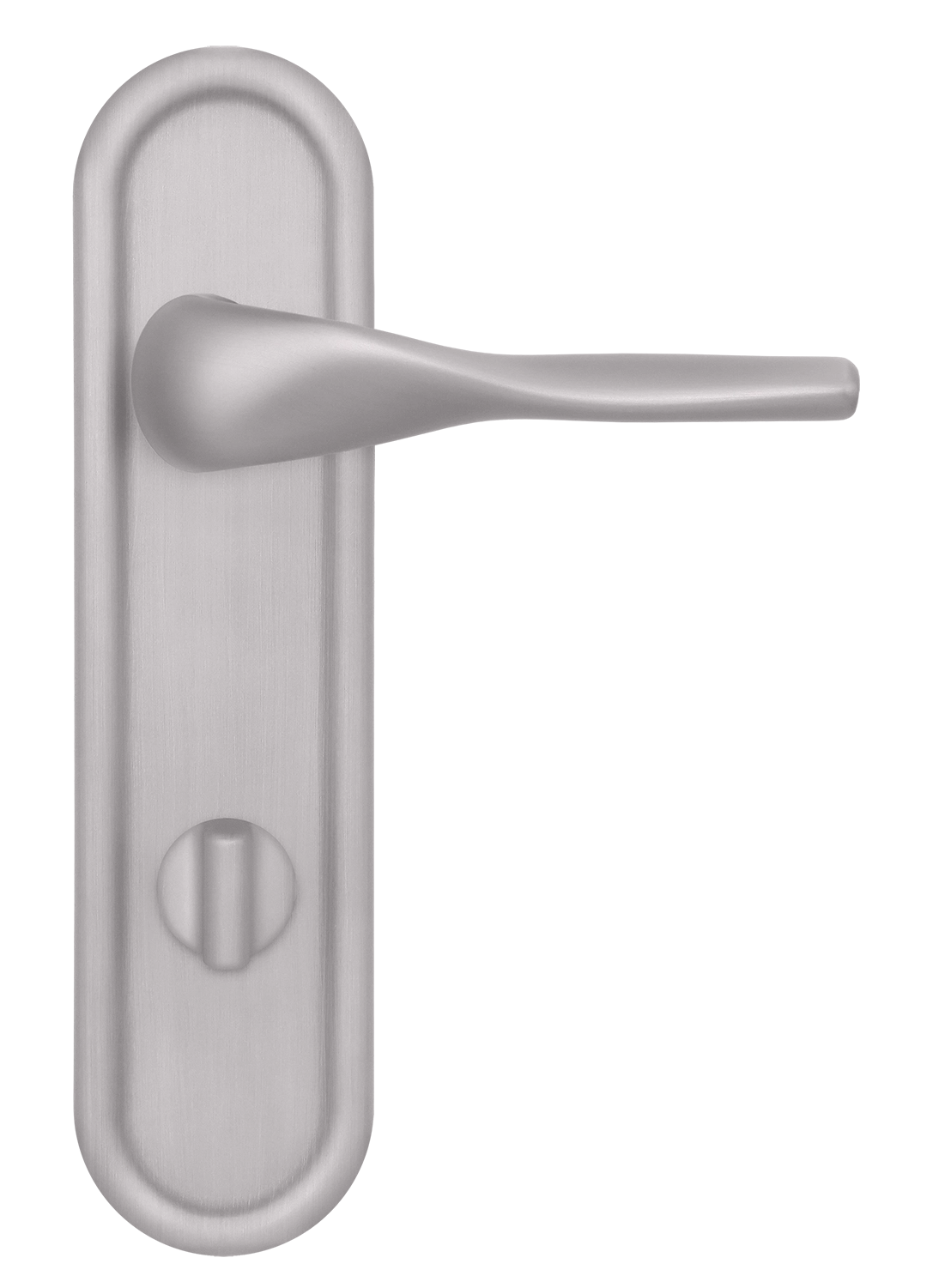 Ручка дверная LVB PLR WC SSW на планке под сантехническую завертку, цвет Стокгольмский снегопад/Stockholm Snowfall фото купить в СПб