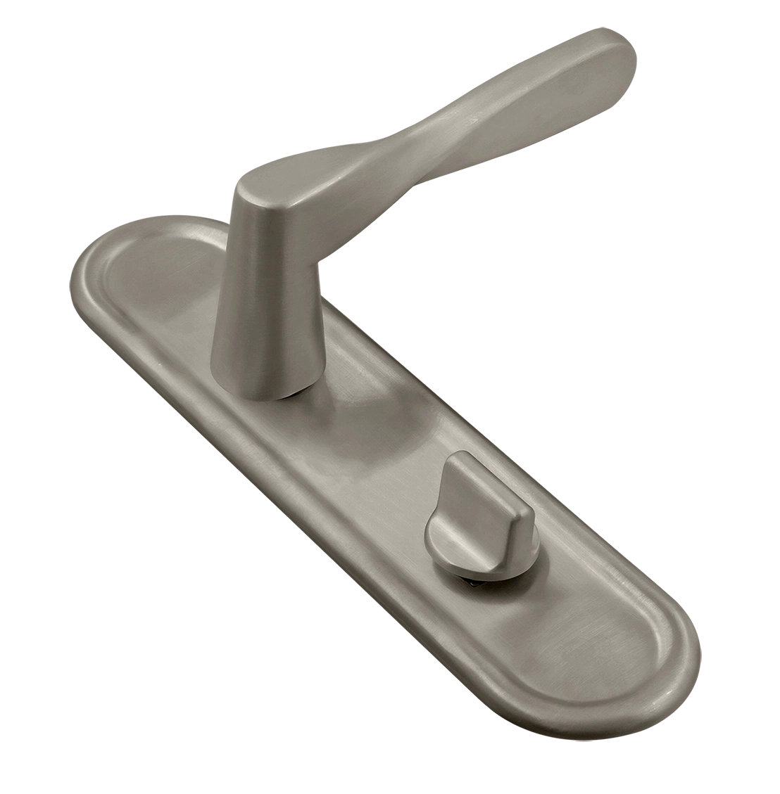 Ручка дверная THE OLYMPICS PLR WC SMI на планке под сантехническую завертку, цвет Весенняя дымка/Spring Mist фото купить Санкт-Петербург