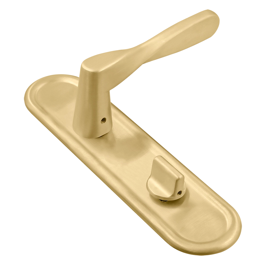 Ручка дверная THE OLYMPICS PLR WC AH на планке под сантехническую завертку, цвет Осенний мёд/Autumn Honey фото купить Санкт-Петербург