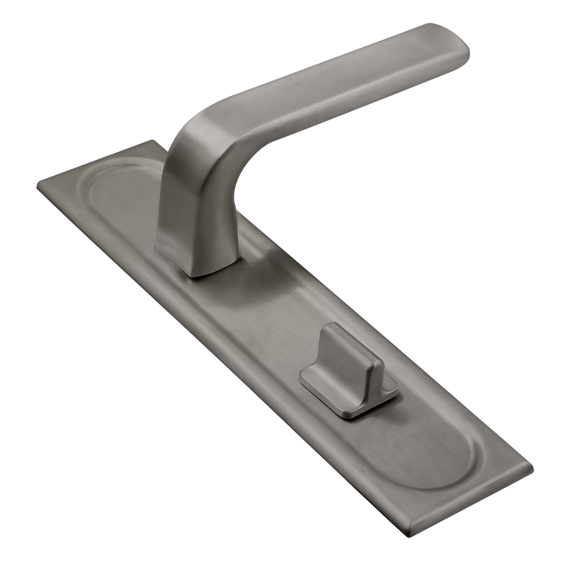 Ручка дверная THE BUS STATION PLS WC WF на планке под сантехническую завертку, цвет Зимняя стужа/Winter Frost фото купить Санкт-Петербург