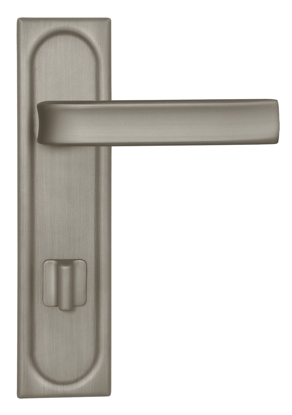 Ручка дверная THE BUS STATION PLS WC SMI на планке под сантехническую завертку, цвет Весенняя дымка/Spring Mist фото купить в СПб