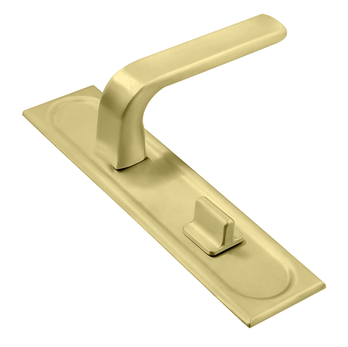 Ручка дверная THE BUS STATION PLS WC AH на планке под сантехническую завертку, цвет Осенний мёд/Autumn Honey фото купить Санкт-Петербург