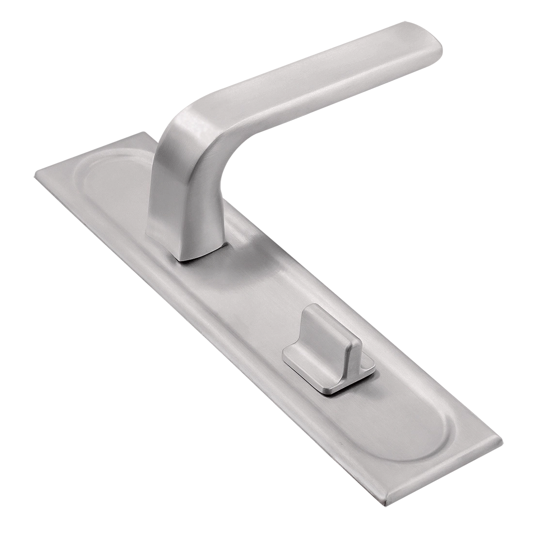 Ручка дверная THE BUS STATION PLS WC SSW на планке под сантехническую завертку, цвет Стокгольмский снегопад/Stockholm Snowfall фото купить Санкт-Петербург