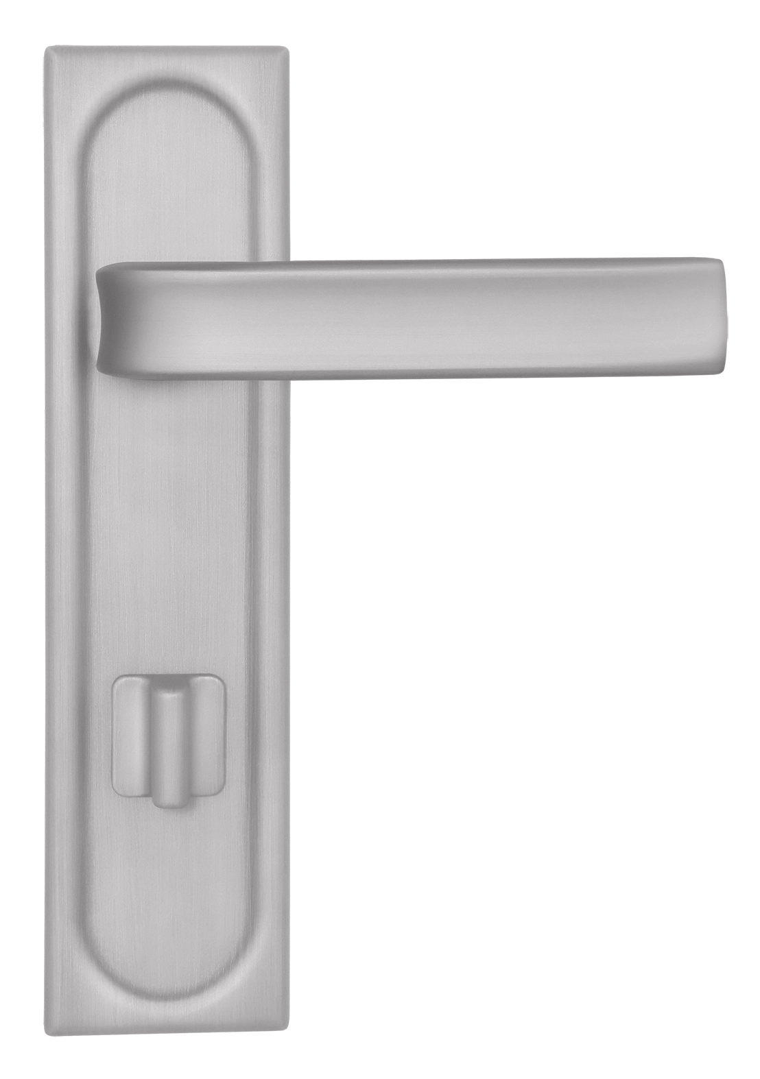 Ручка дверная THE BUS STATION PLS WC SSW на планке под сантехническую завертку, цвет Стокгольмский снегопад/Stockholm Snowfall фото купить в СПб