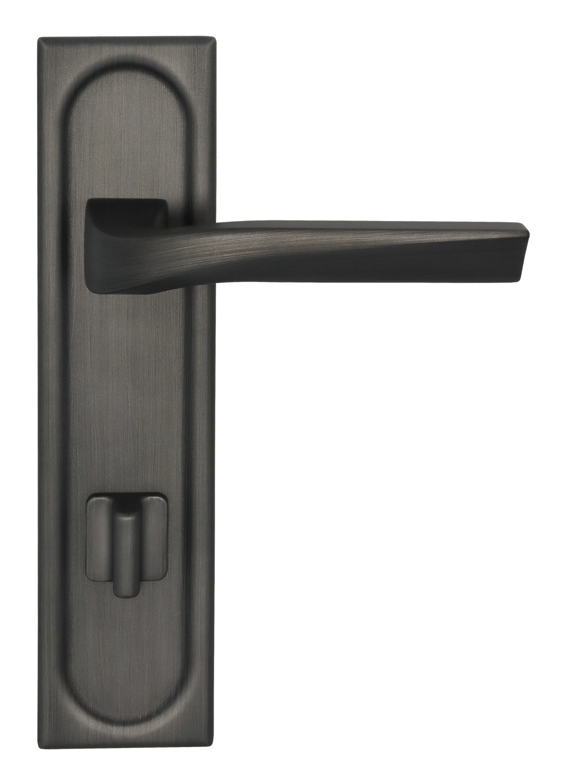 Ручка дверная WD CONCERT HALL PLS WC SST на планке под сантехническую завертку, цвет Летняя гроза/Summer Storm фото фурнитура Санкт-Петербург