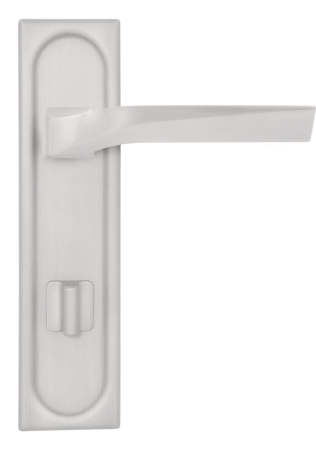 Ручка дверная WD CONCERT HALL PLS WC SSW на планке под сантехническую завертку, цвет Стокгольмский снегопад/Stockholm Snowfall фото купить в СПб