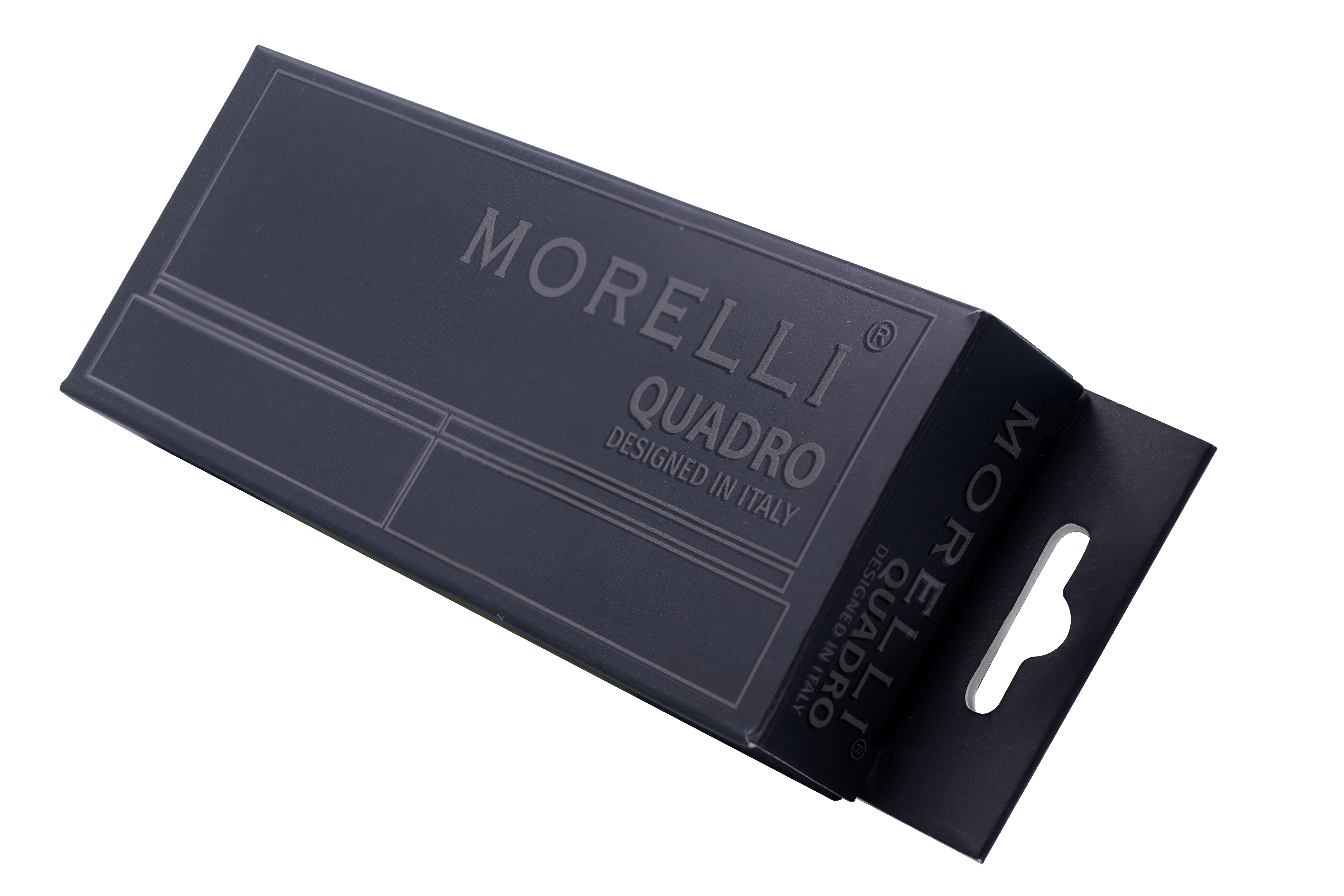 Петля алюминиевая QUADRO-1 BL без врезки на квадратной оси, цвет черный фото morelli Санкт-Петербург