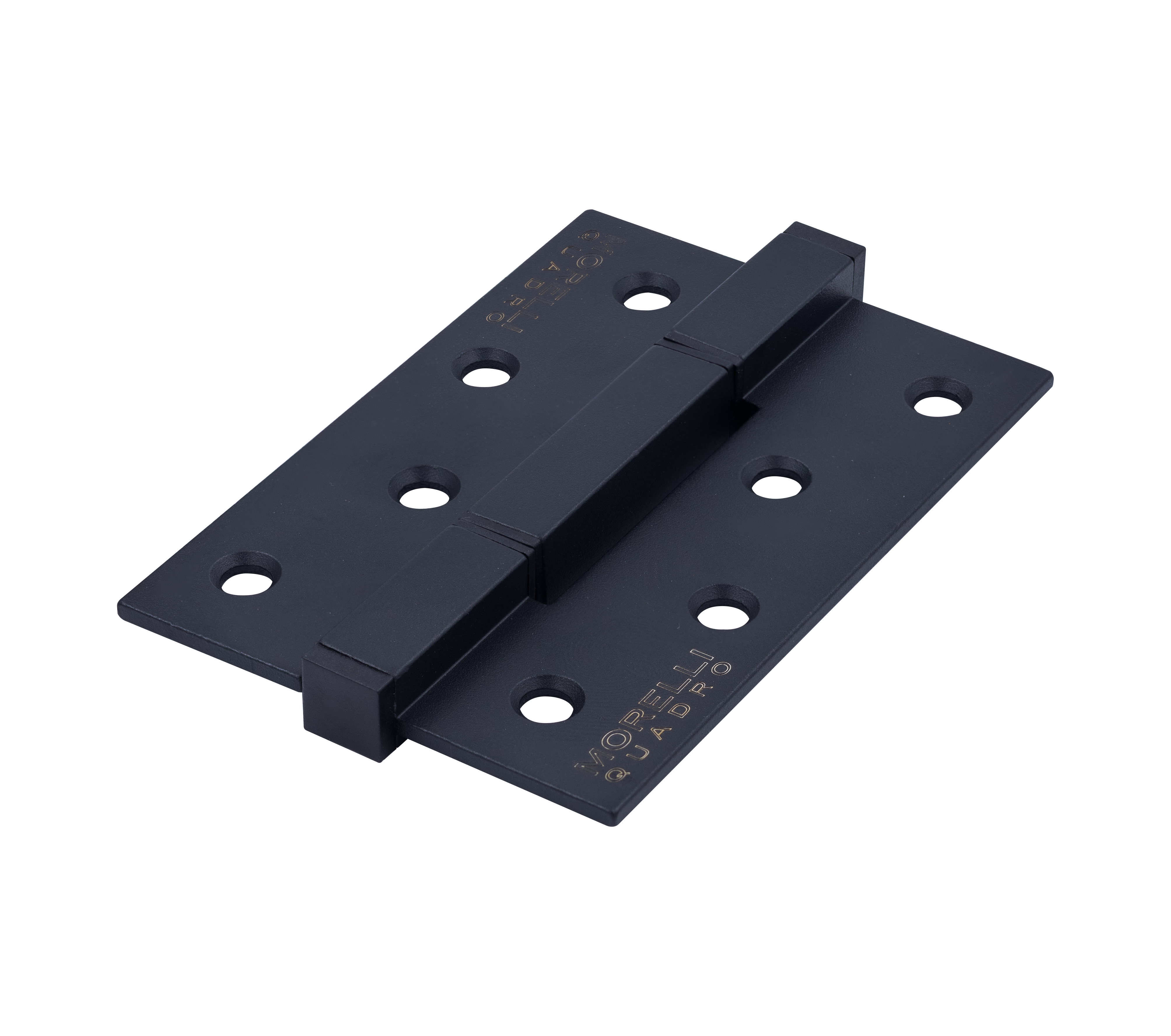 Петля алюминиевая QUADRO-2 BL без врезки на квадратной оси, цвет черный фото купить Санкт-Петербург