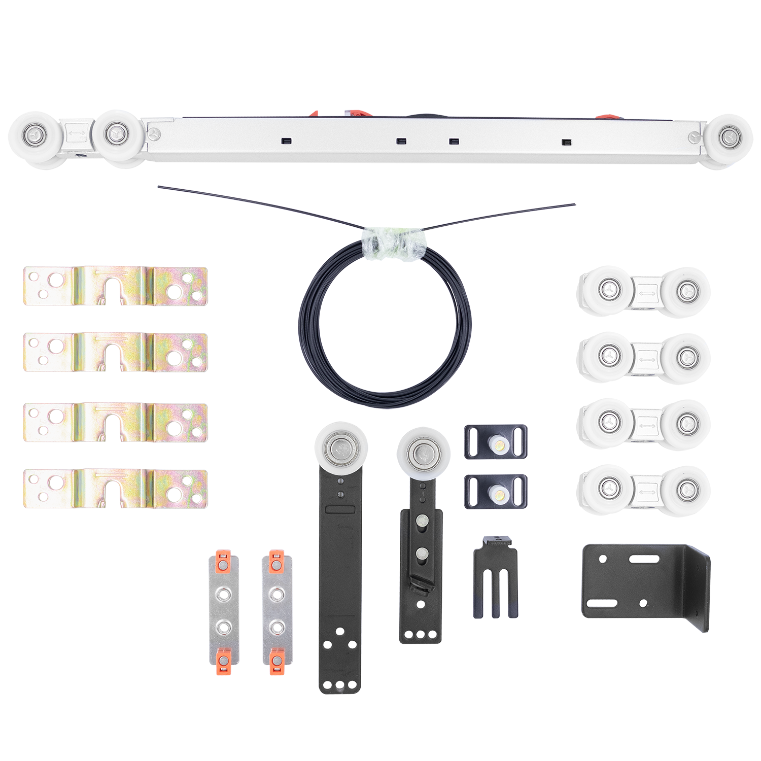 SET-TS 3+1, комплект системы TS для раздвижных дверей на 4 полотна (3 подвижных и 1 стационарное) фото купить Санкт-Петербург