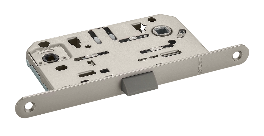 Замок межкомнатный 1895P MSN бесшумный многофункциональный, цвет матовый сатинированный никель фото купить Санкт-Петербург