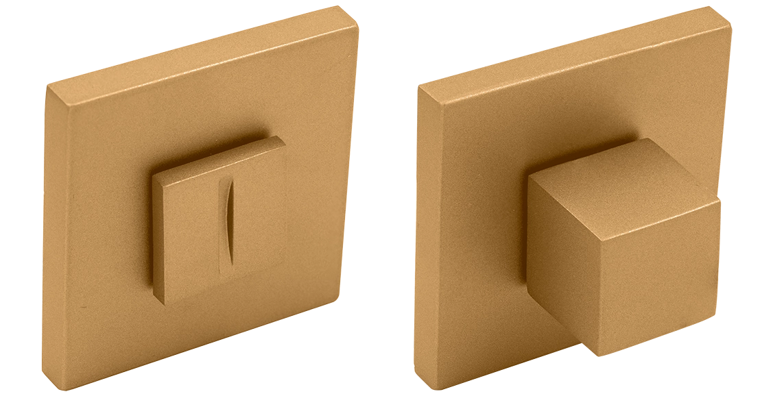 Завертка сантехническая MH-WC-S6 FTG на квадратной розетке 6мм цвет матовое итальянское золото фото купить Санкт-Петербург