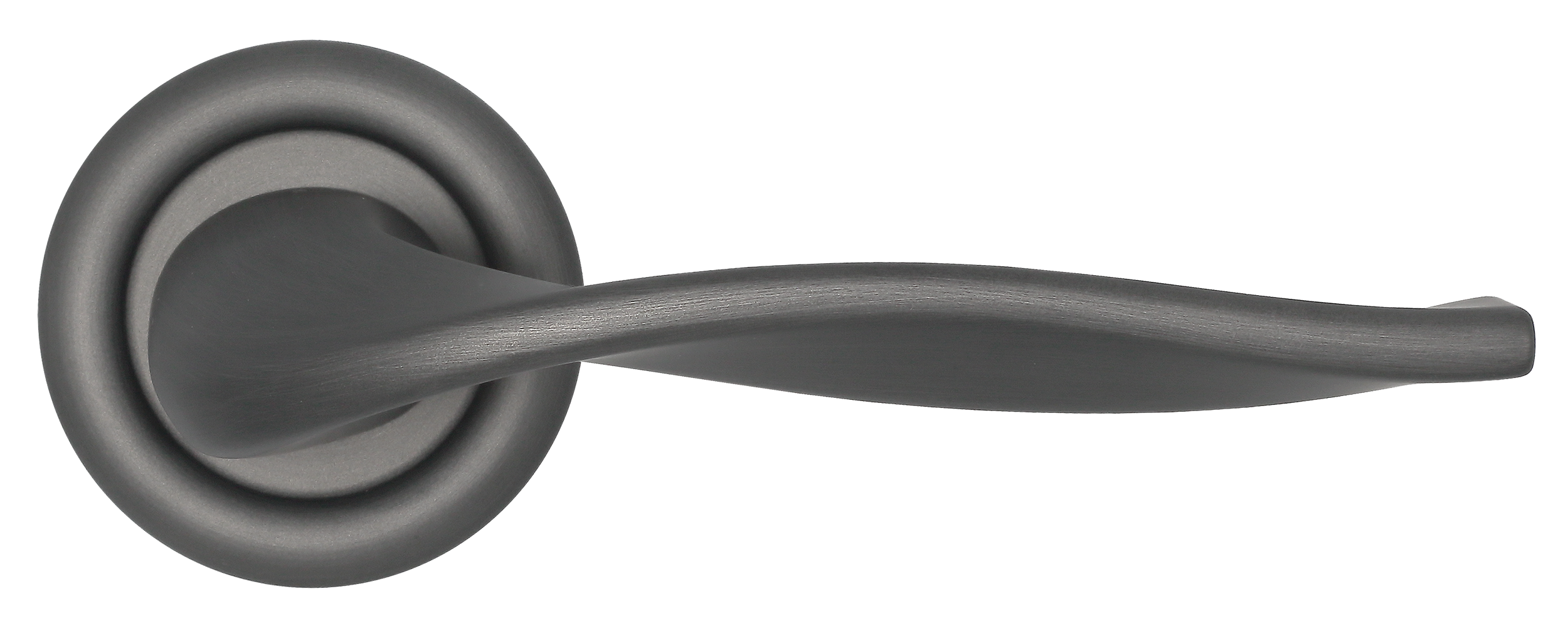 Ручка дверная SKYSCRAPER R7 SST на круглой розетке, цвет Летняя гроза/Summer Storm фото купить в СПб