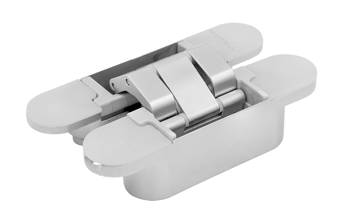 Петля скрытая HH-28 SC врезная с 3D-регулировкой вес полотна до 40 кг, цвет матовый хром фото купить Санкт-Петербург