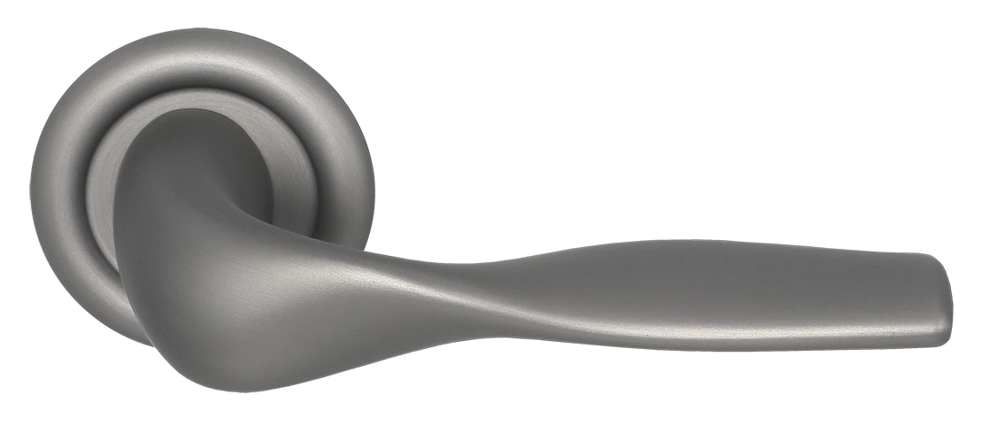 Ручка дверная LVB R7 WF на круглой розетке, цвет Зимняя стужа/Winter Frost фото купить Санкт-Петербург