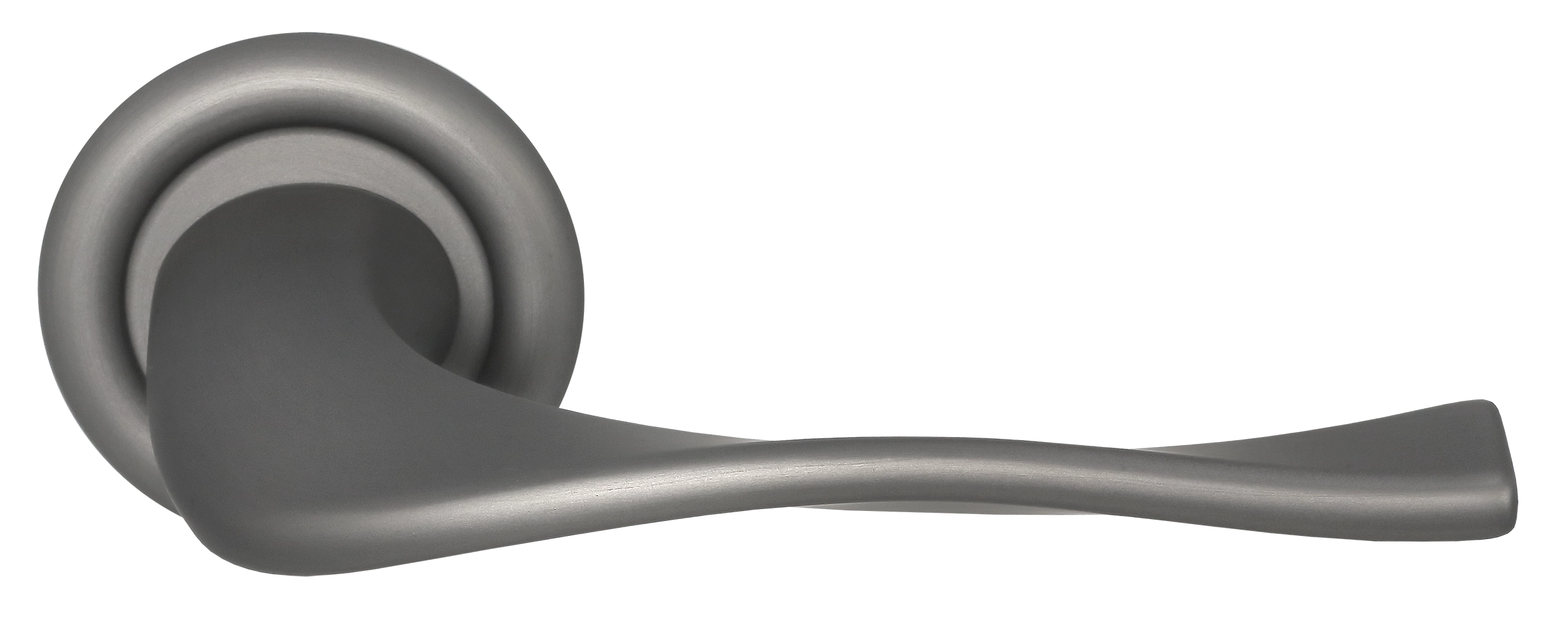 Ручка дверная SKYSCRAPER R7 WF на круглой розетке, цвет Зимняя стужа/Winter Frost фото купить Санкт-Петербург