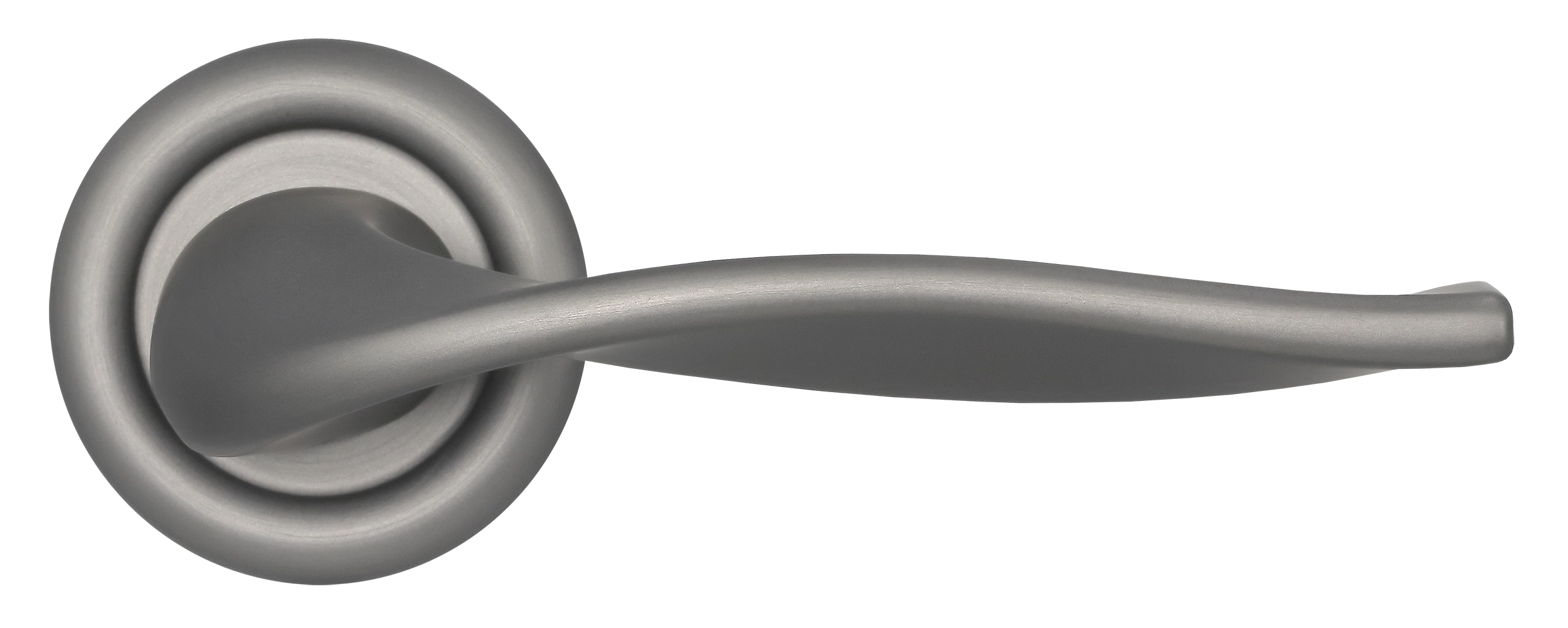 Ручка дверная SKYSCRAPER R7 WF на круглой розетке, цвет Зимняя стужа/Winter Frost фото купить в СПб