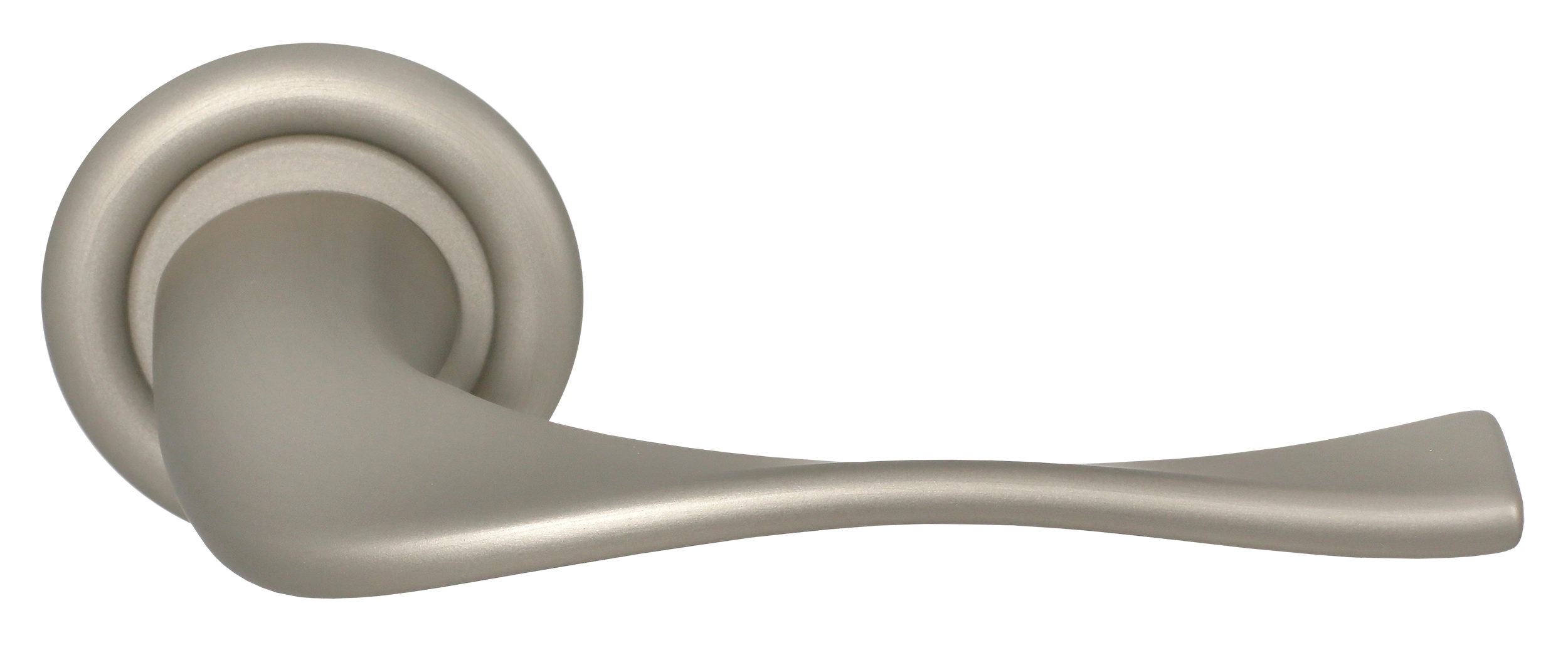 Ручка дверная SKYSCRAPER R7 SMI на круглой розетке, цвет Весенняя дымка/Spring Mist фото купить Санкт-Петербург