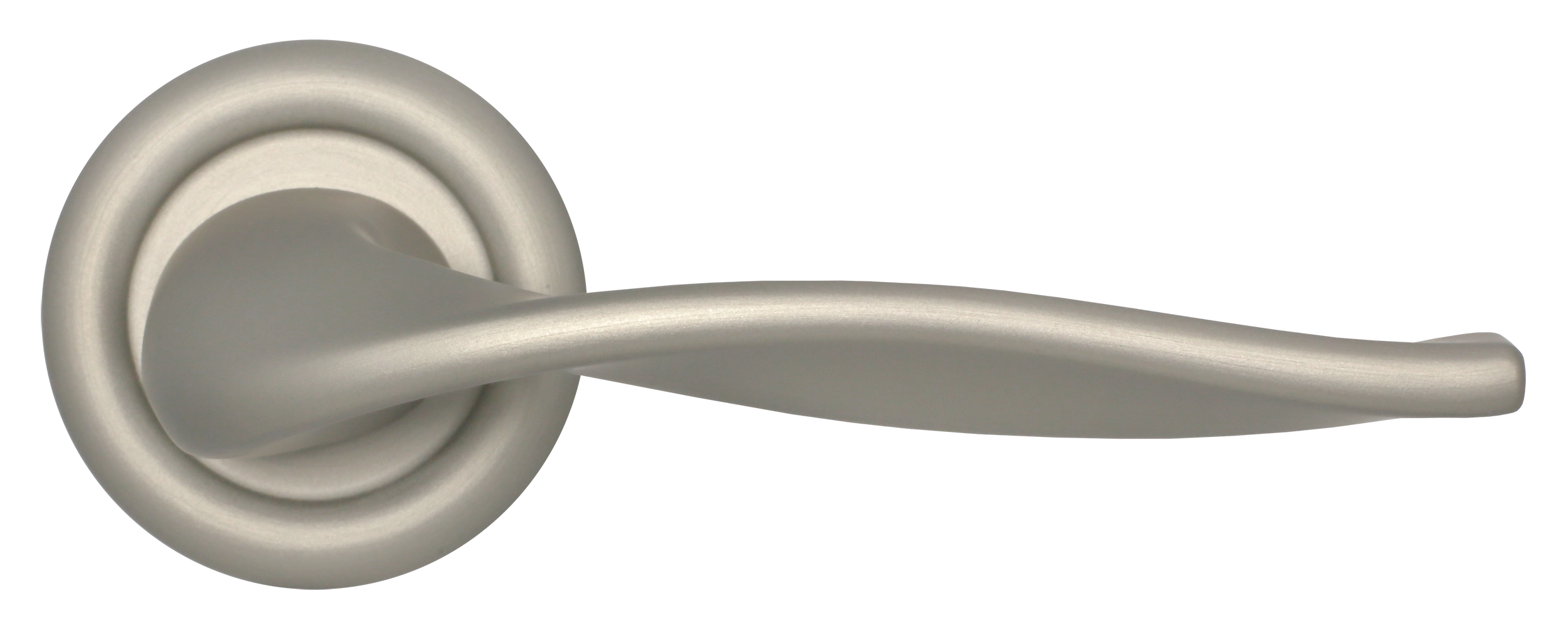 Ручка дверная SKYSCRAPER R7 SMI на круглой розетке, цвет Весенняя дымка/Spring Mist фото купить в СПб