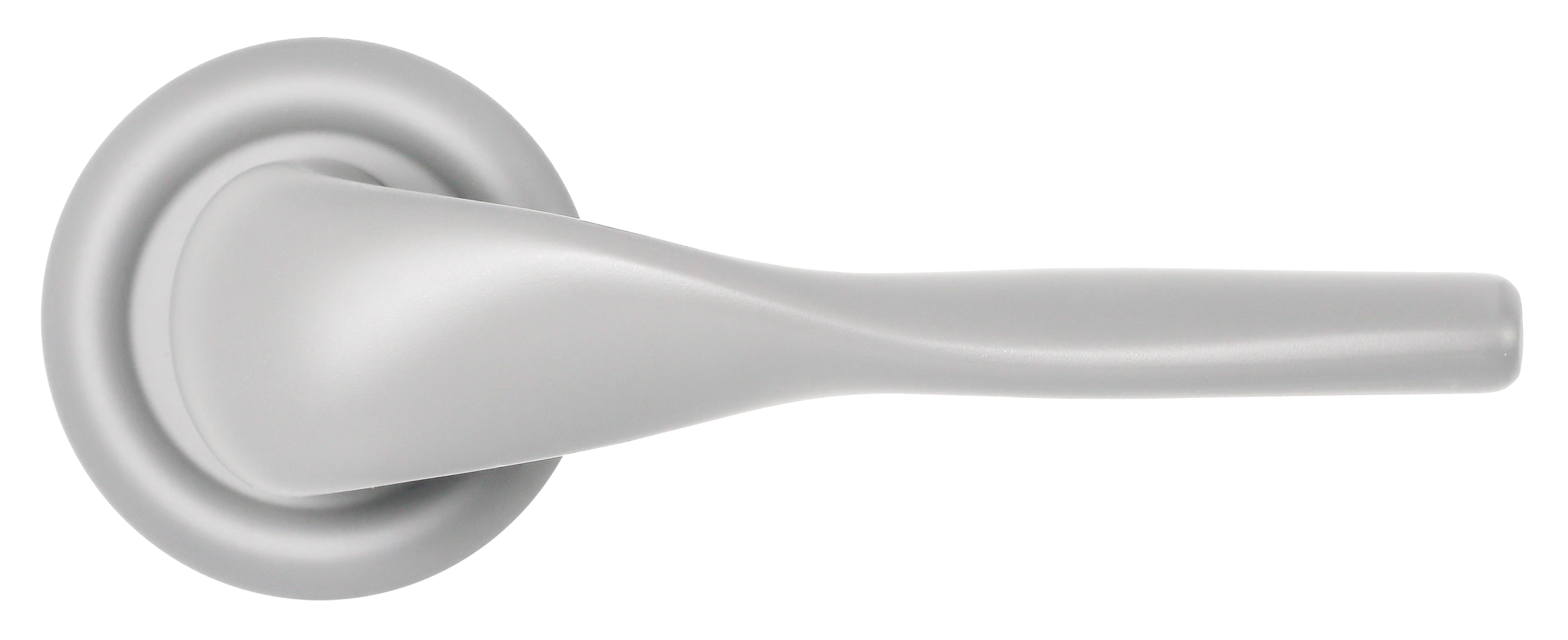 Ручка дверная LVB R7 SSW на круглой розетке, цвет Стокгольмский снегопад/Stockholm Snowfall фото купить в СПб